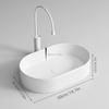 1 Modern Ceramic Bathroom Large Sink, Bathroom Sink, Modern Home Vanity Basin (excluding Faucet), Suitable for Balcony Bathroom,