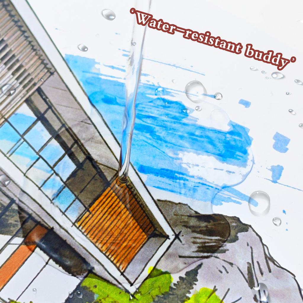 Wide Range 8650 Double-Ended Soft Oblique Tip Waterproof Watercolor Markers for Art Students and Graffiti.