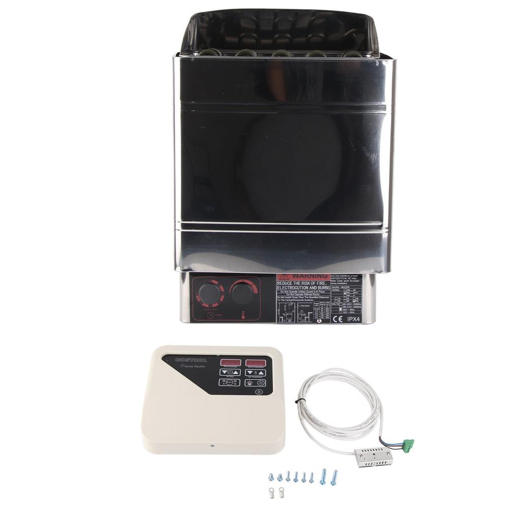9KW Stainless Steel Sauna Heater Stove High Temperature Protection Switch with CON4 Controller220V
