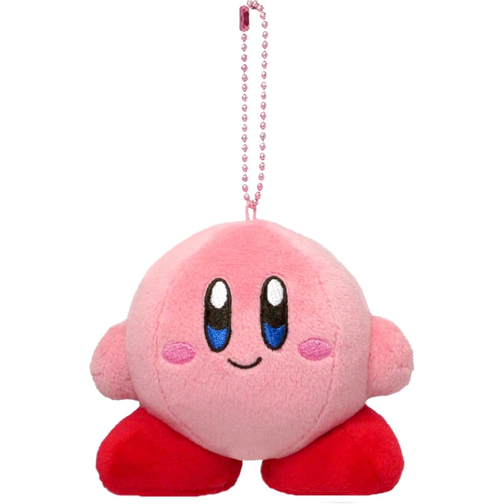 

Sanei Boeki Kirby All Star Collection Standard Plush Toy 11cm x 8cm x 9cm Mascot KPM01