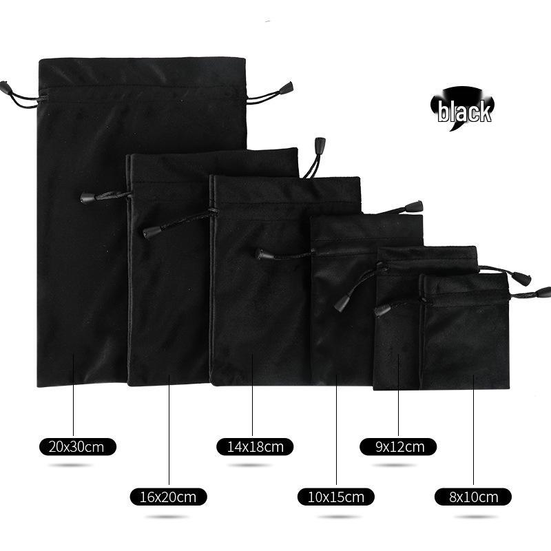 Luxurious Velvet Drawstring Jewelry & Cosmetics Pouch – Dustproof Storage Bag