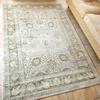 Green Traditional Oriental Large Area Rugs Living Room Carpet Sage Grey Bordered Floral Mat Bedroom Hallway Runner Non-Slip Rug