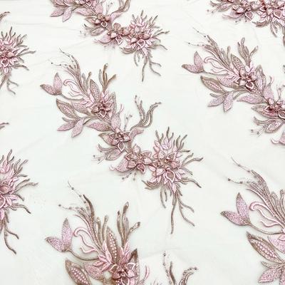 Lace Texture 3D Embroidery Patches Handmade Clothing Applique Mesh-Backed Patches Multi-Color Garment Lace DIY Projects