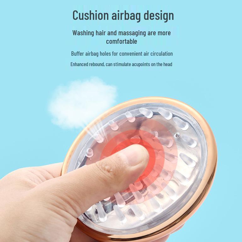 Silicone Scalp Scrubber Massage Comb for Itch Relief and Shampooing