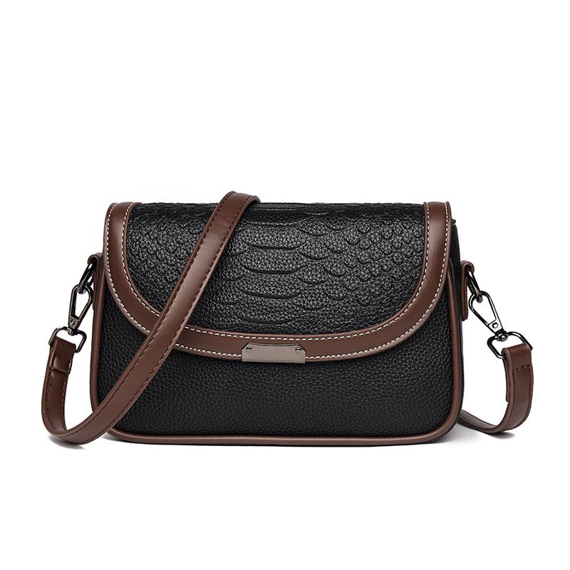 Luxo couro genuíno pequeno saco do mensageiro crocodilos padrão bolsa de ombro feminina crossbody bolsa de couro de vaca nova'