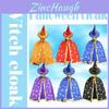 Enchanting Five-star Halloween Cape And Hat Set For Noble Children And Adults