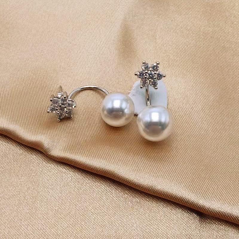 

Rouge Zhao Liying Lucky Snowflake Silver Earrings – Two-in-One Christmas Style for Women