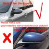 For Mazda 3 2010 2011-2013 Mazda 6 2009- 2011 ABS Car Rearview Side Mirror Cover Wing Cap Exterior Door Trim Adhesive Sticker