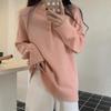 Sweater Women's Loose Solid Color Pullover Long Sleeve Knitted Top