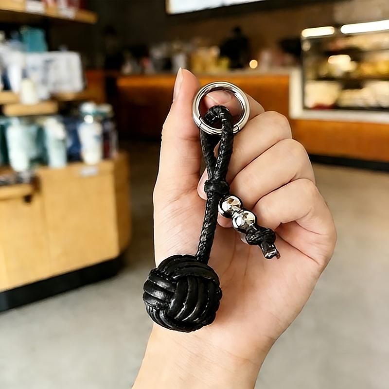 Yogodlns Woven Ball Mini Backpack Hanging Handbag Pendant Bag Pendant Bags Accessories