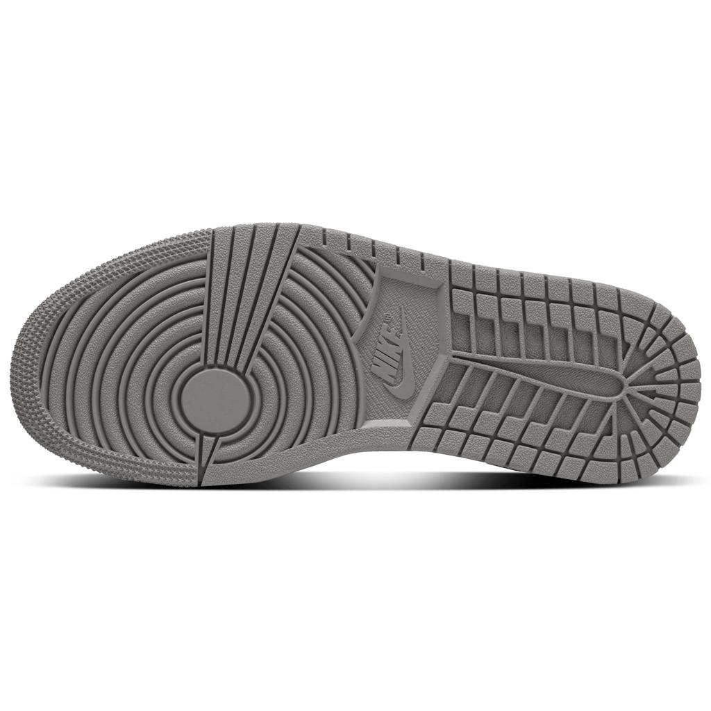 Jordan Air Jordan 1 Ollie Abrasion Resistant Mid top Vintage Basketball Shoes Men's White Gray 554724-078(Team1291-)