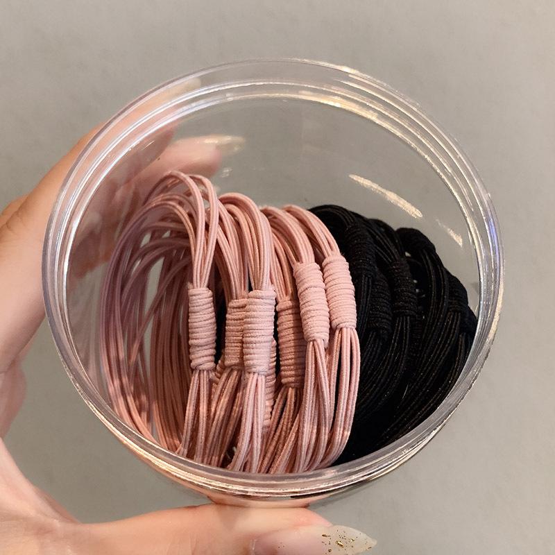 Korean Style 20-Pack Hair Bands: Chic Ponytail Accessories for Trendy Hairstyles
