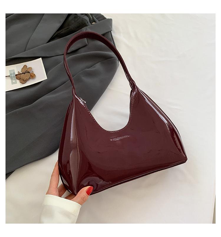 Fashionable shiny small bag women's 2025 new high-end versatile underarm bag women's popular commuter shoulder bag