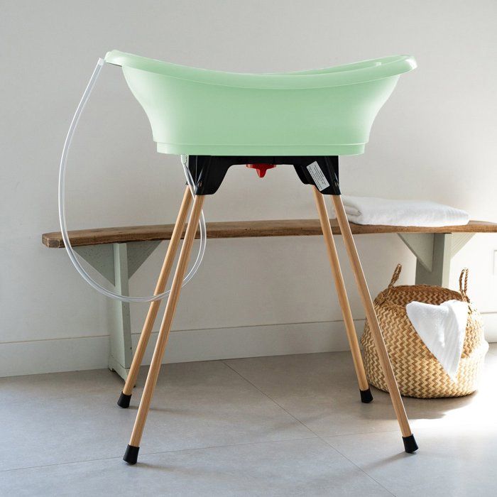 Kit baignoire VASCO - 76,5 x 50 x 104,5 cm - Vert céladon - THERMOBABY