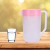 4000ml Large Capacity Non Toxic Plastic Cold Kettle Water Bottle (Transparent White Cover)