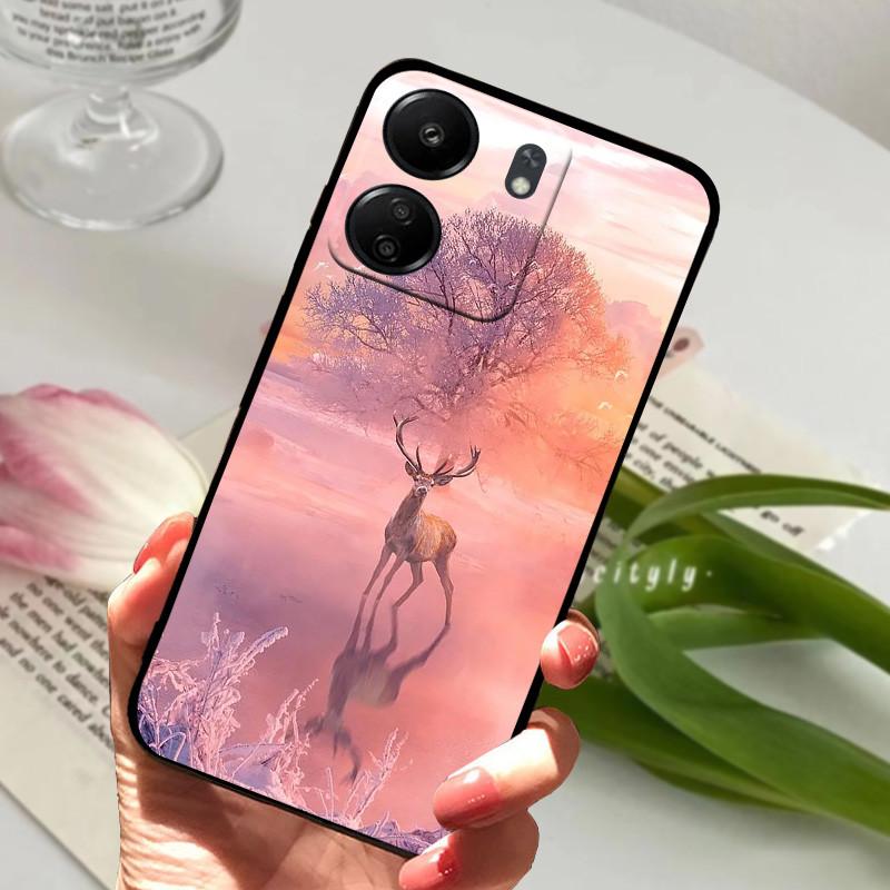 Cute Cartoon Soft Case For Redmi 13C 13 4G 5G Silicone TPU Phone Cover For Xiaomi Redmi 13R Phone Protective Fundas Capa Cases