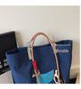 Spring Japanese Embroidered Eco-friendly Women's Shoulder Bag - Trendy, Large Capacity, Lightweight Tote