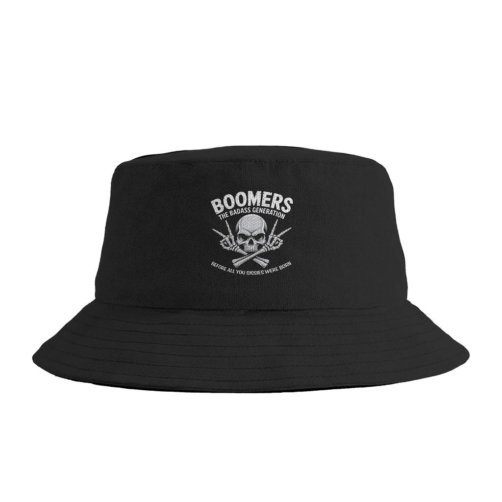 Boomers Die Badass Generation Eimerhut Outdoor Fischerkappen Für Damen Vintage Reise Wanderung Sonnenschutzmützen Atmungsaktive Kappe