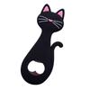 Durable Black Coated Magnetic Bottle Opener Cats Design Convenient Functional 50g Kitchen Tool For Beer Enthusiasts