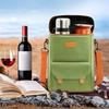 Wear-resistant Wine Tote Bag Portable Camping Organizer Wine Bottle Storage Pouch  Beach Activities