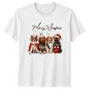 Merry Woofmas Christmas Holiday Dogs Unisexs T Shirt Unisexs Graphic Tee