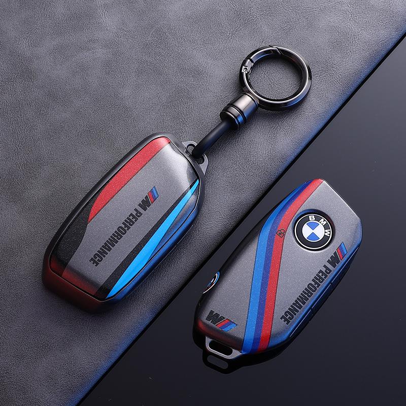 

Hot 2025 Alloy Car Key Case Cover Protect Shell Fob For BMW I7 X7 G07 LCI IX I20 X1 U11 7 Series G70 G09 XM U06 G81 M3 Key Acces