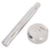 9mm Stainless Steel Die Punch Double‑Sided Rivet Setter with Base for Install Rivet Button DIY Leathercraft Tool