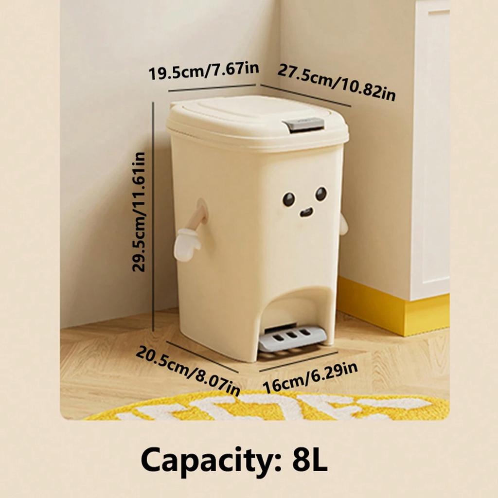 Kitchen Trash Can Household Large Premium Feeling Bathroom Toilet Foot Press Double Open Trash Can with Lid Waterproof