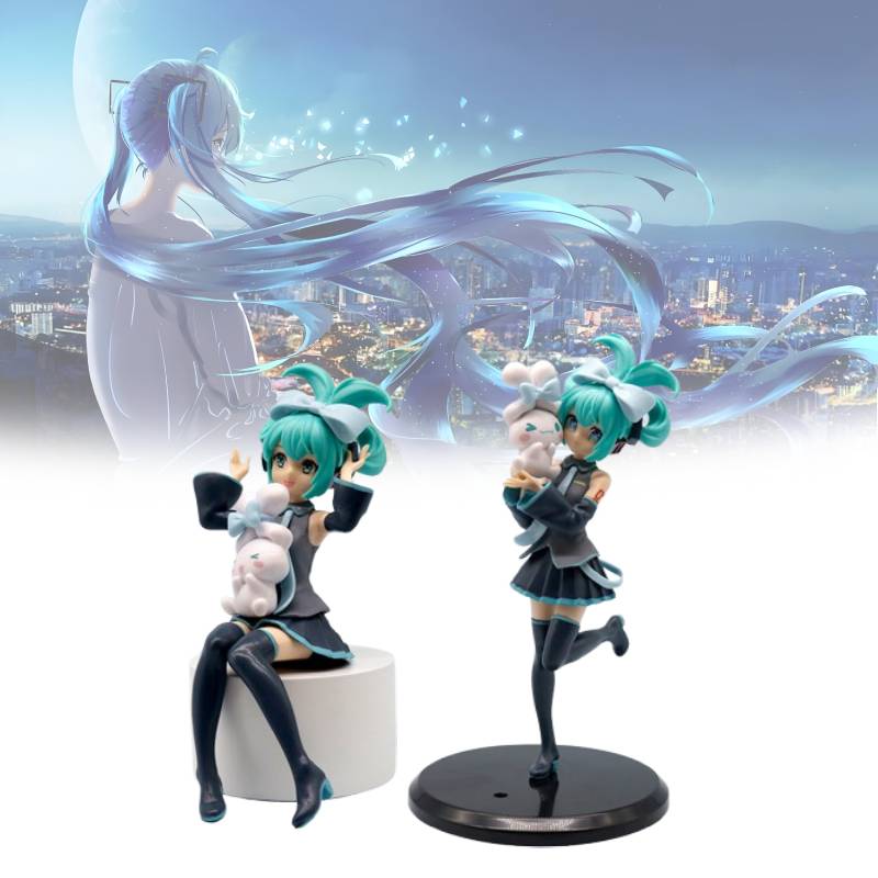 Hatsune Action Miku Figure Model Doll Cute Cartoon Desktop Ornament Decoration