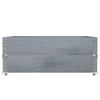 Plant Box Gray 100x100 Cm Solid Pine Wood