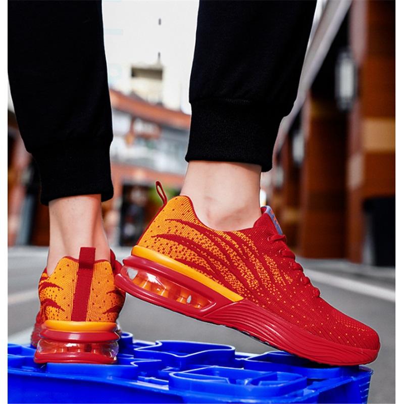 Frühling und Sommer Low-Top Luftkissen Mesh-Oberfläche Leichte Lässige Walking Sportschuhe