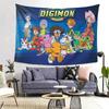 Anime Digimon Cartoon  Tapestry Decor Art Aesthetic Tapestries for Living Room Bedroom Home Wall Cloth Wall Hanging