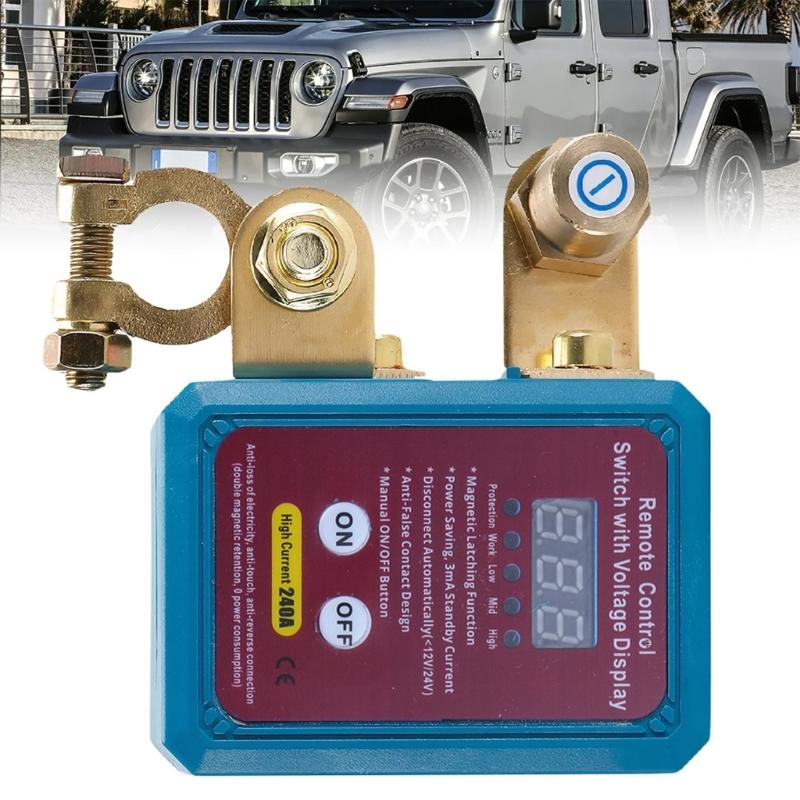 12V 240A Automatic Kill Switch Battery Disconnect Switch Battery Remote Control Switch Leakage Protections