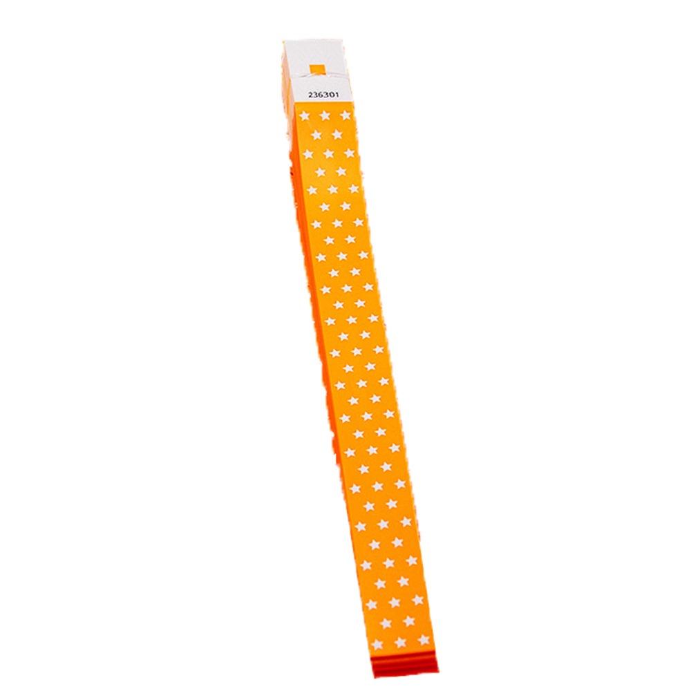 100Pcs Fluorescent Color Paper Fluorescence Wristbands Event Ticket Wristbands  for Concerts