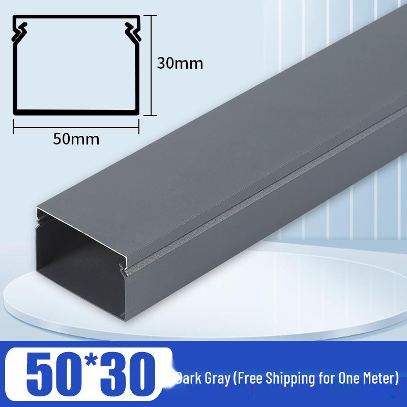 Aluminum Square Wire Trunking with Concealed Metal Clip Cover