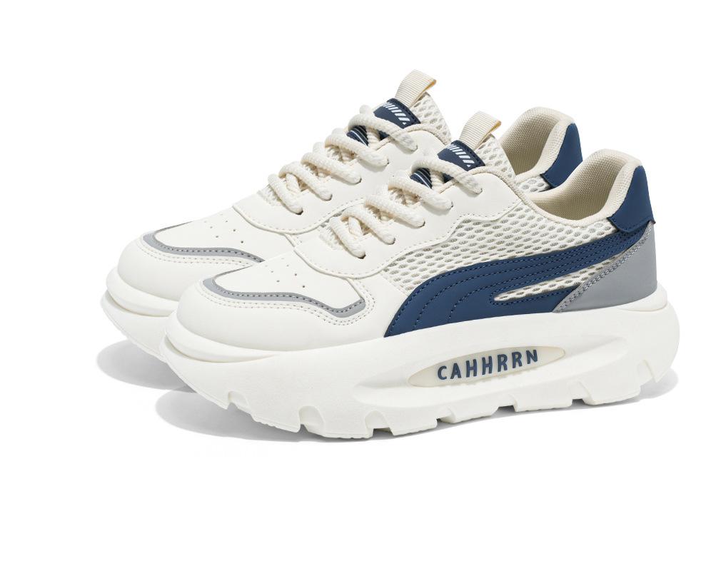 

Кроссовки мужские весенне-летние новые сетчатые дышащие модные туфли для подростков-студентов, платформа, для отдыха, путешествий, кроссовки для папы 44