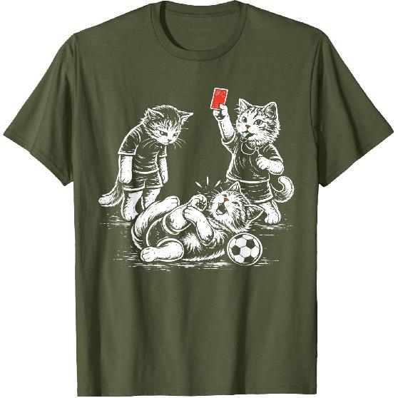 Soccer Cat Referee Foul Cat Lover T-Shirt
