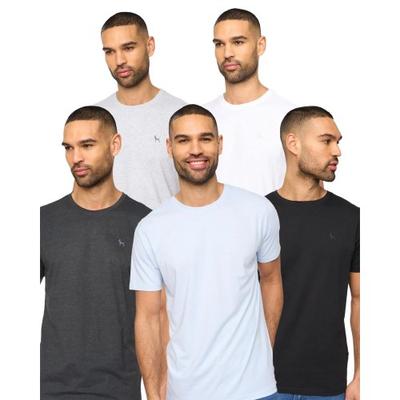 Bewley & Ritch Mens Levine Plain T-Shirt (Pack of 5)
