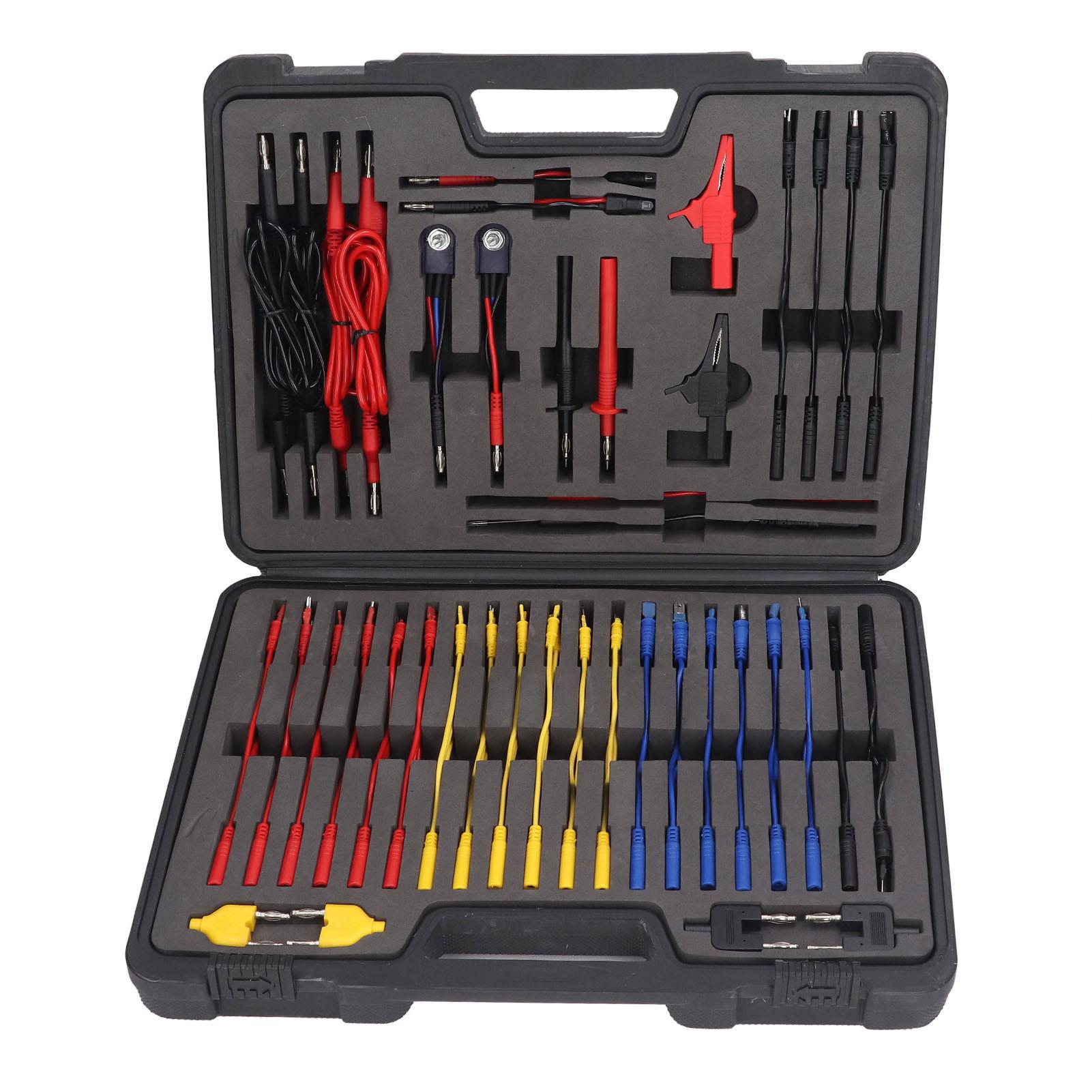 90Pcs Test Leads Kit for Automotive Circuit Multimeter Terminal Multi Function Probe Copper+PVC+PA