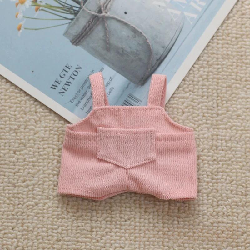 Mini Doll'S Clothes Outfit Accessories For Korea Kpop Exo 15-17cm Labubu Idol V1 V2 Pocket Overalls Clothing Gift