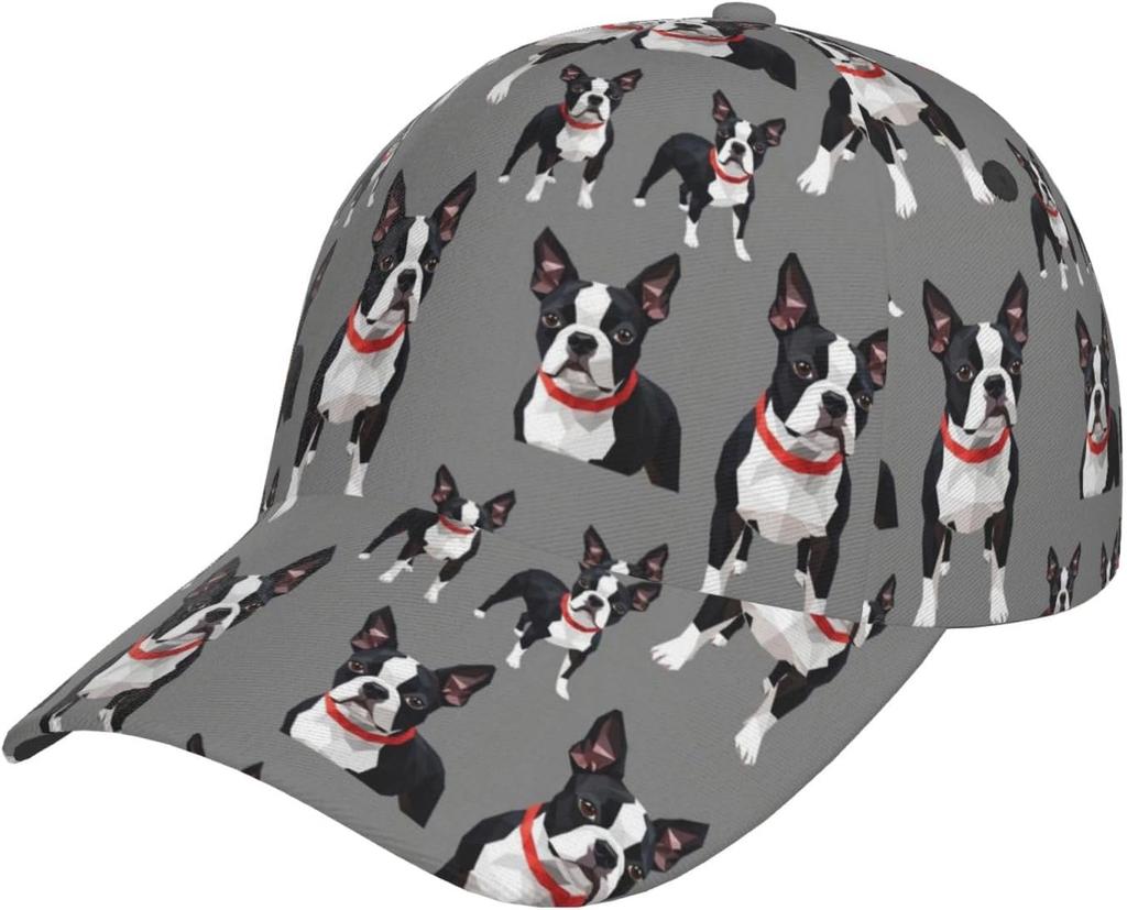 Sugar Skull Dog Skeleton Funny Animal Pattern Hip Hop Sun Hat Adult Dad Hat Baseball Cap Adjustable Golf Dad Hats Outdoor Cap