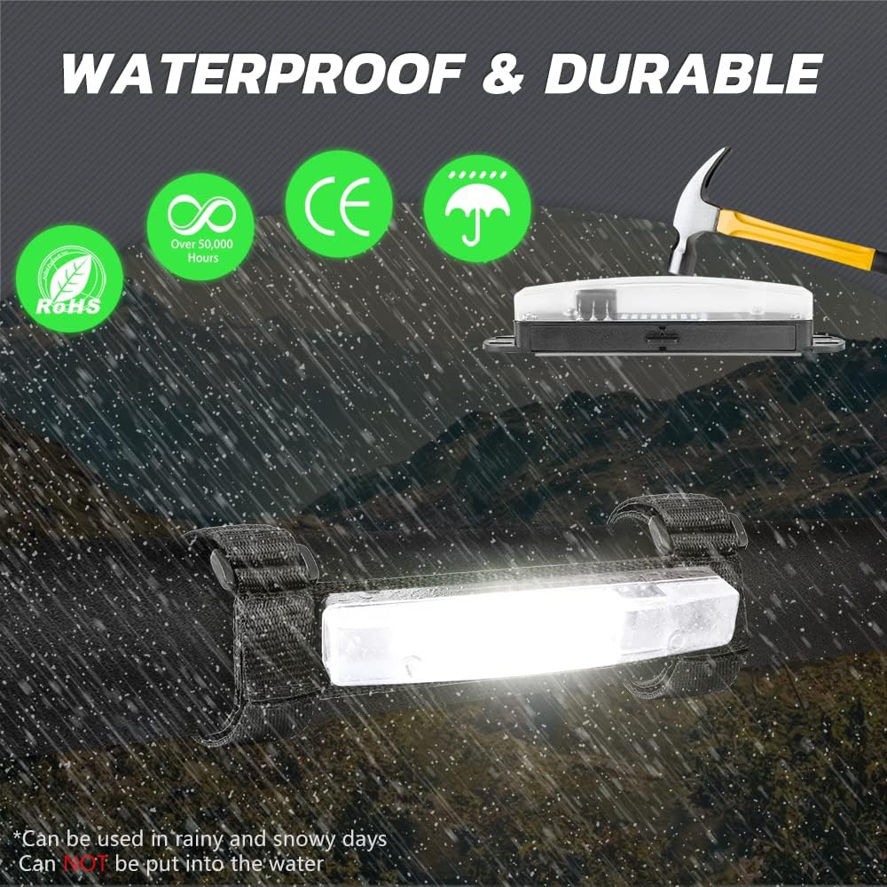 UTV Interior Dome Light, Lumimotor Universal Roll Bar Mount LED Light For UTV ATV Polaris RZR Can-Am Ranger Pioneer Talon Yamaha Kawasaki Off Road -