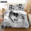 Luxury New 3D Print Love Wolf Comfortable Duvet Quilt Cover Pillowcase Bedding Set Children Bedroom Decoration Home Textile