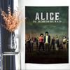 Hot TV Alice In Borderland Cartoon Tapestry Art Science Fiction Room Home Decor Wall Hanging Sheets