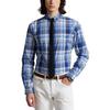 Polo Ralph Lauren SS22 Plaid Button-Down Slim Fit Long Sleeve Shirt Men Shirts Blue MNPOWOV16822346