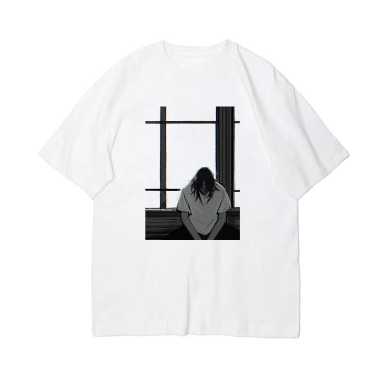 Xia Youjie Printed Unisexs Summer Casual Couple Short sleeved Tshirt Anime Spell Returns to Shibuya Event Top