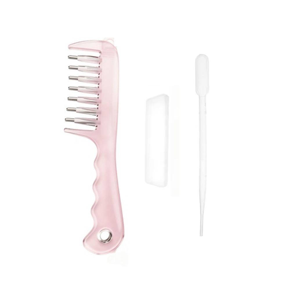 Rolling Metal Teeth Scalp Liquid Guide Comb Essential Oil Applicator Home Salon Use