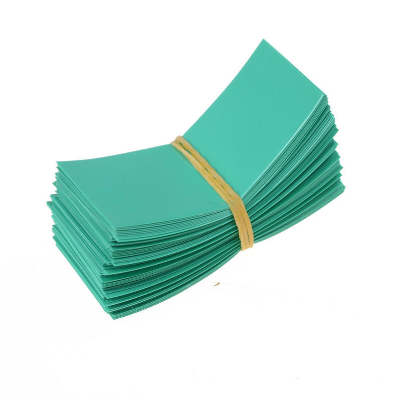 100Pcs 18650 Battery Wrap Pvc Heat Shrink Tubing Pre-Cut Precut