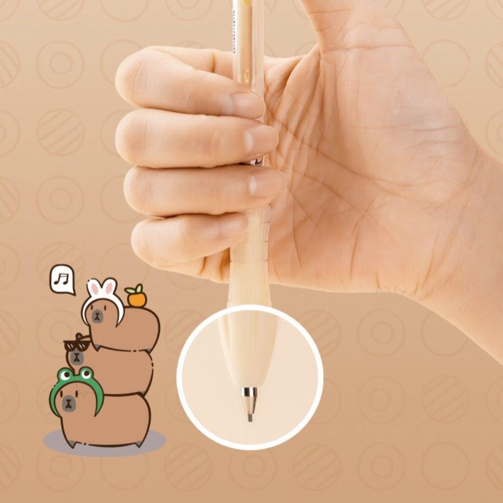 Aesthetic Propelling Pencil Kawaii Automatic Pencil Cartoon Capybara Mechanical Pencil Architect