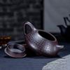 200ml Chinese Yixing Purple Clay Tea Pot Handmade Beauty Stone Scoop Teapot Household Ball Hole Filter Tea Infuser Zisha Teaware